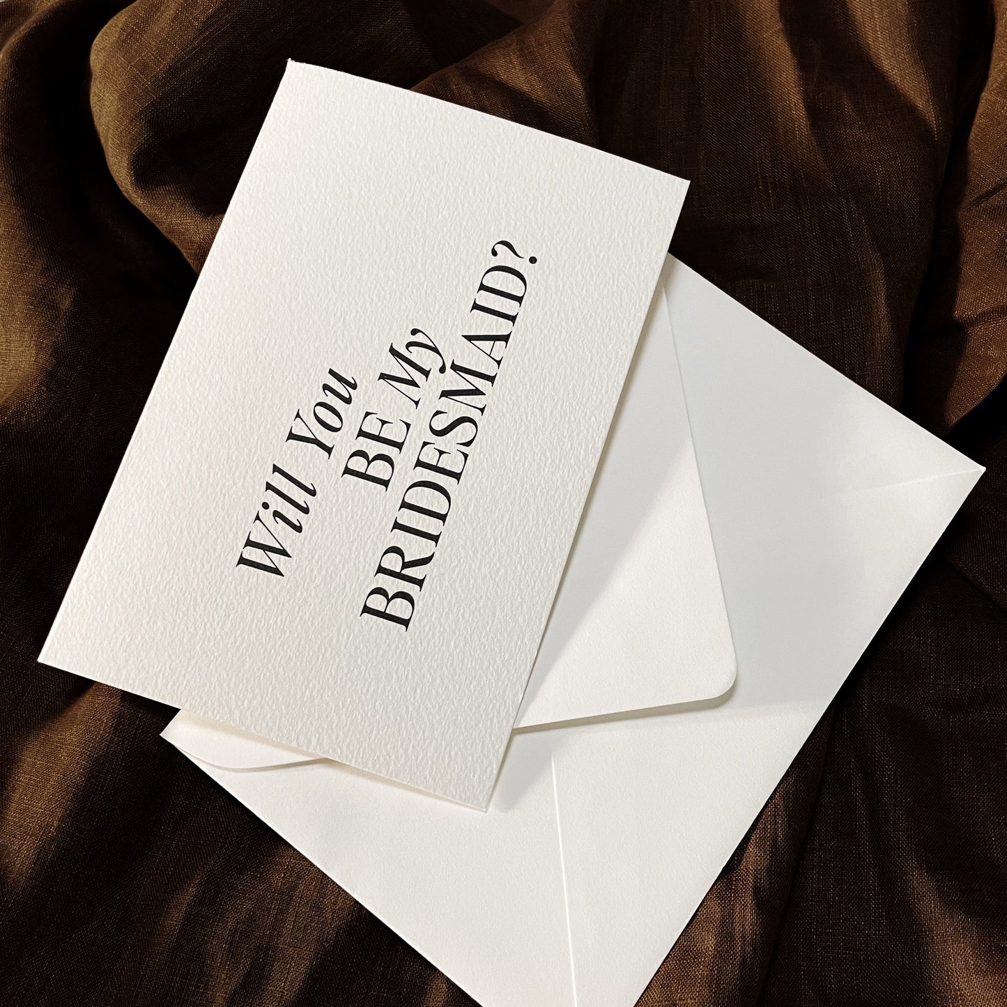 Bridesmaid Editorial Style Card