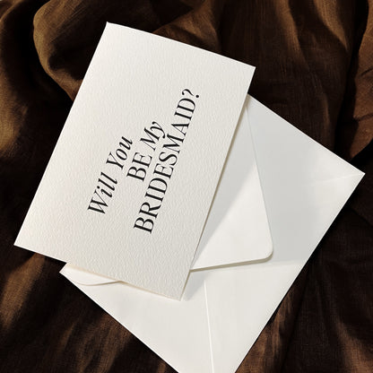 Bridesmaid Editorial Style Card