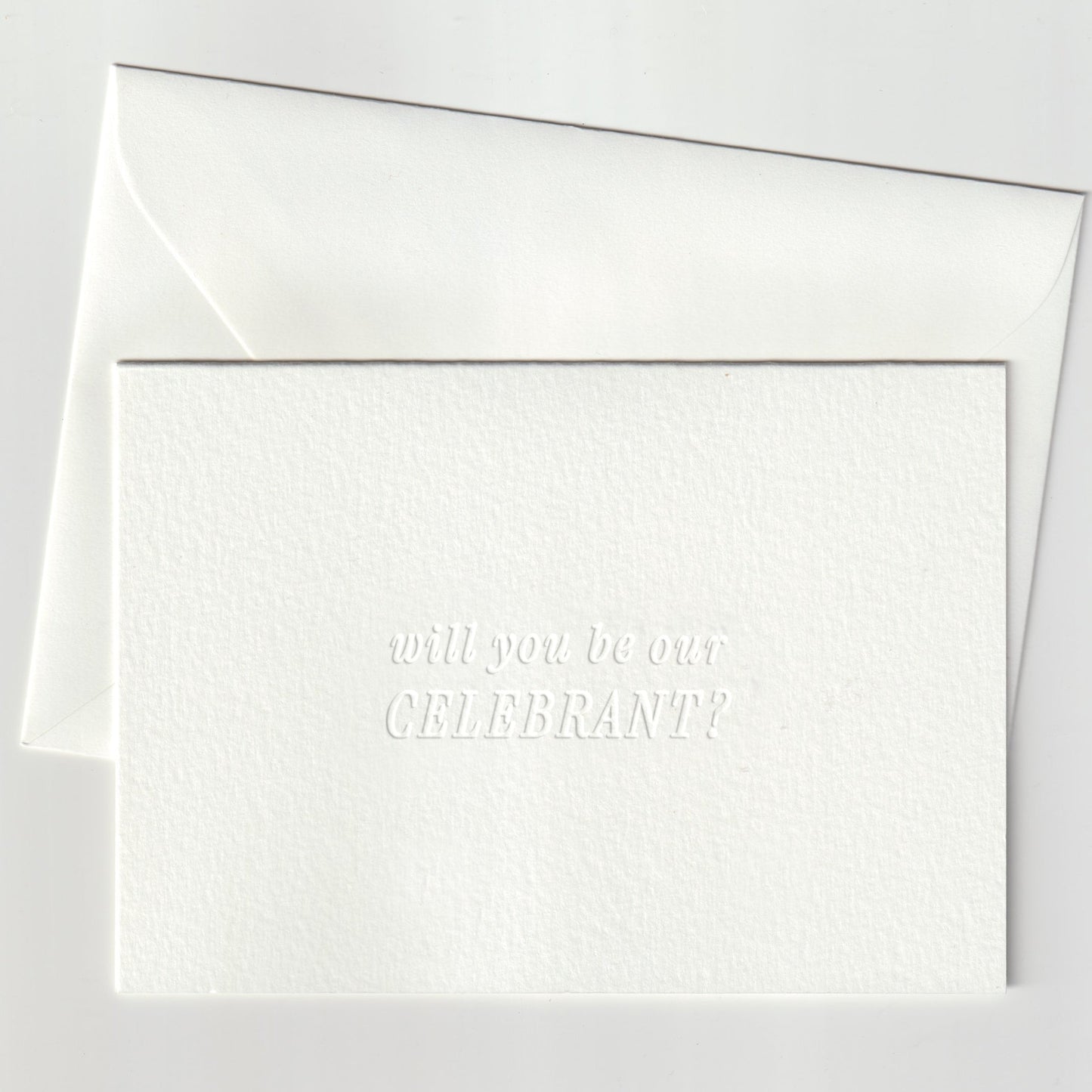 Embossed Celebrant Card