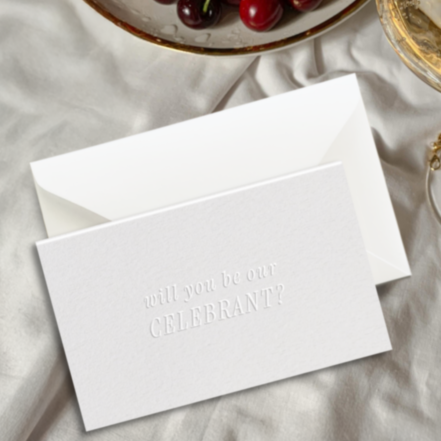 Embossed Celebrant Card