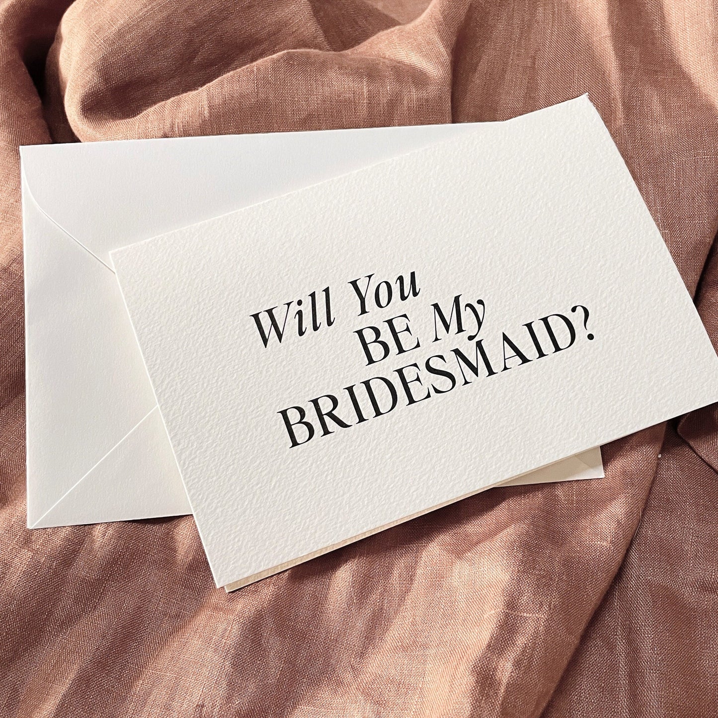 Bridesmaid Editorial Style Card