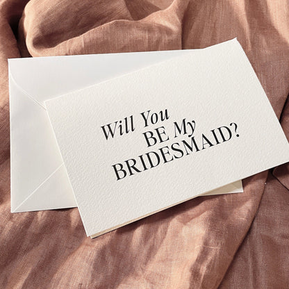 Bridesmaid Editorial Style Card