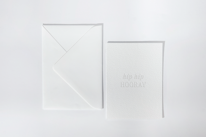 hip hip HOORAY! Embossed Card