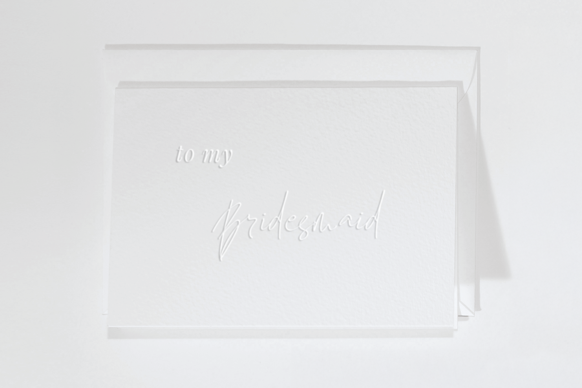 Bridesmaid Card 'to my bridesmaid'